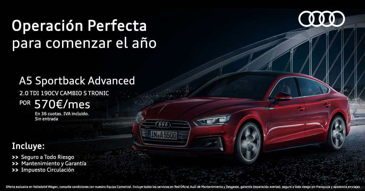 Oferta Audi A5 renting Valladolid